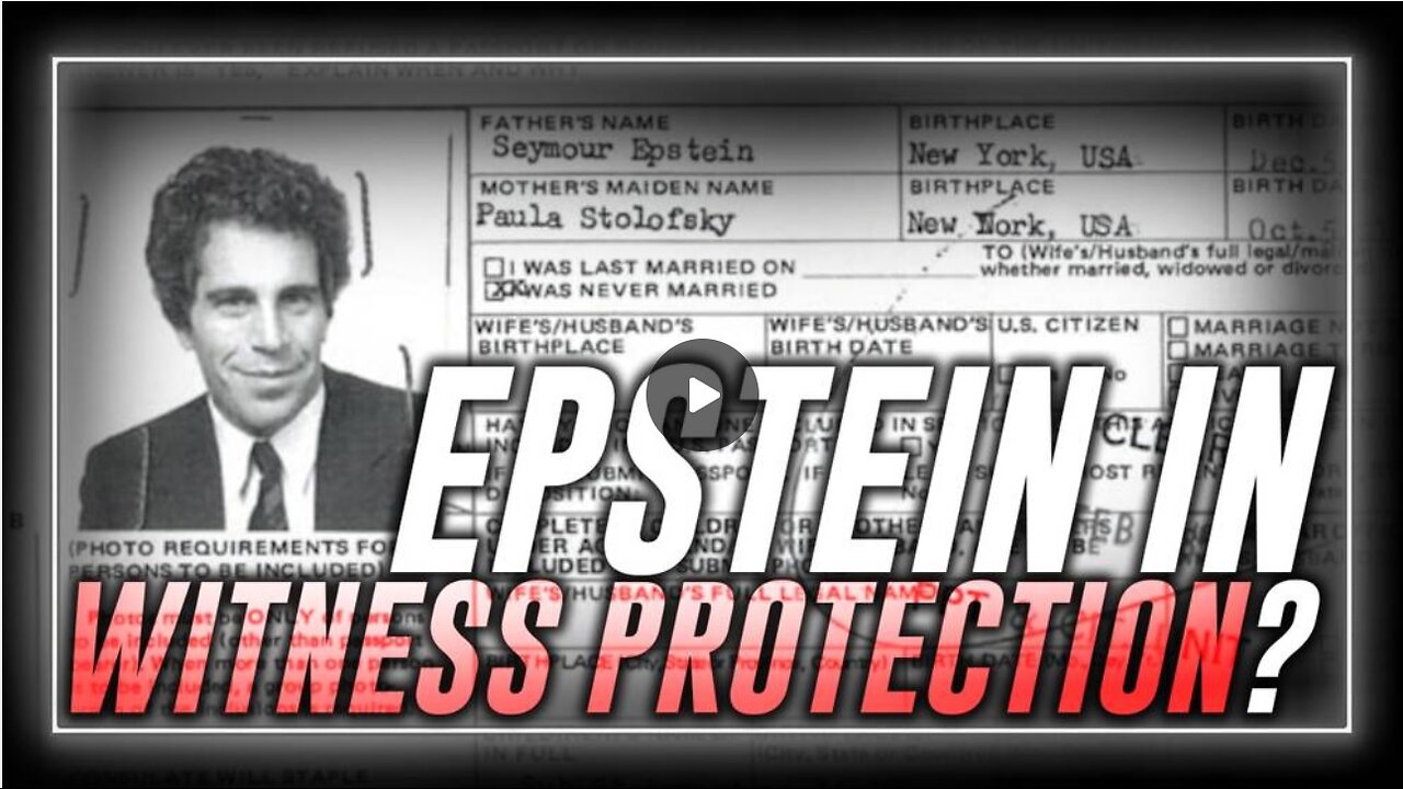 Did The Deep State Stage Jeffrey Epsteins Death To Put Him In A Secret Witness Protection Program?