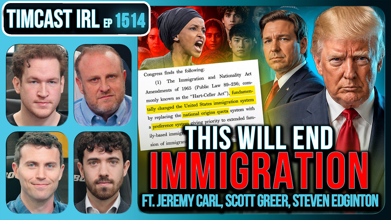 GOP Bill Will SLASH Immigration By 85%, GUT Hart-Celler Act | Timcast IRL