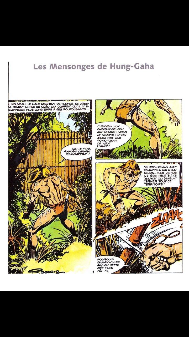 Rahan. Episode 160. By Roger Lecureux. The lies of Hung-Gaha. A Puke(TM) Comic.