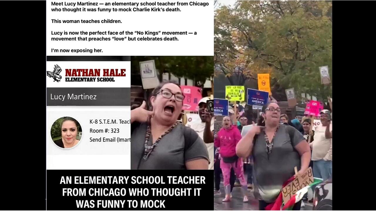 Meet Lucy MARTINEZ, Chicago Elementary Teacher Who Mocked CHARLIE KIRKS MURDER! NAME & SHAME HER! SHOULD BE FIRED!? ILLEGAL? DEI?