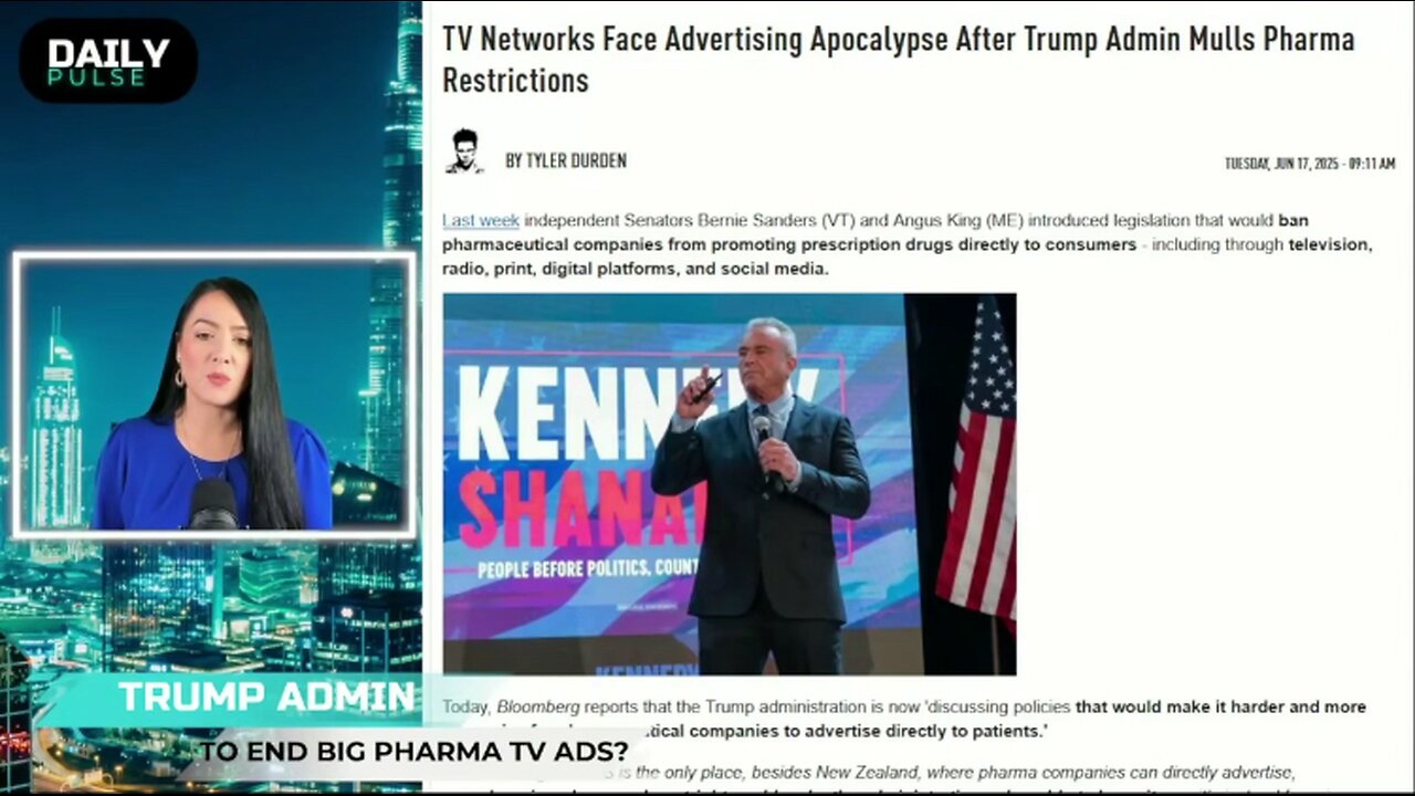 The Trump administration is moving to dismantle Big Pharma’s grip on television