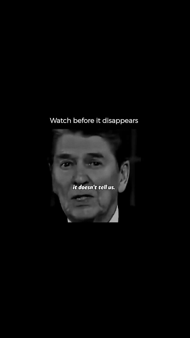 🔥 President Reagan Farewell: “Man is not free, unless government is limited” 1/11/89