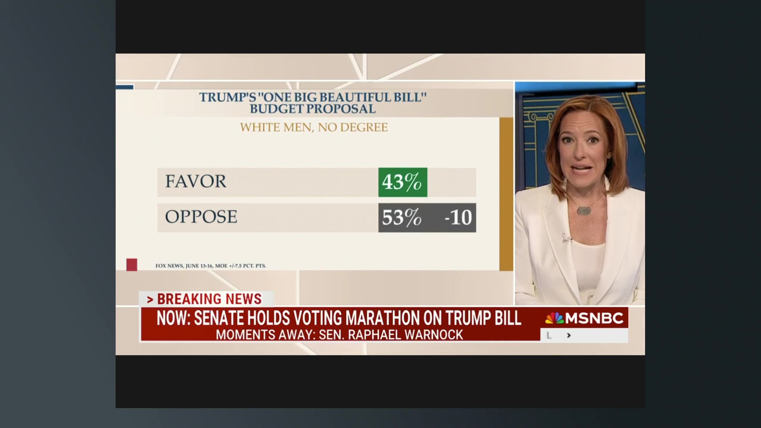 Psaki Says Trump’s Base Hates His ‘Big Ugly Bill’ — White Men Without Degrees Included