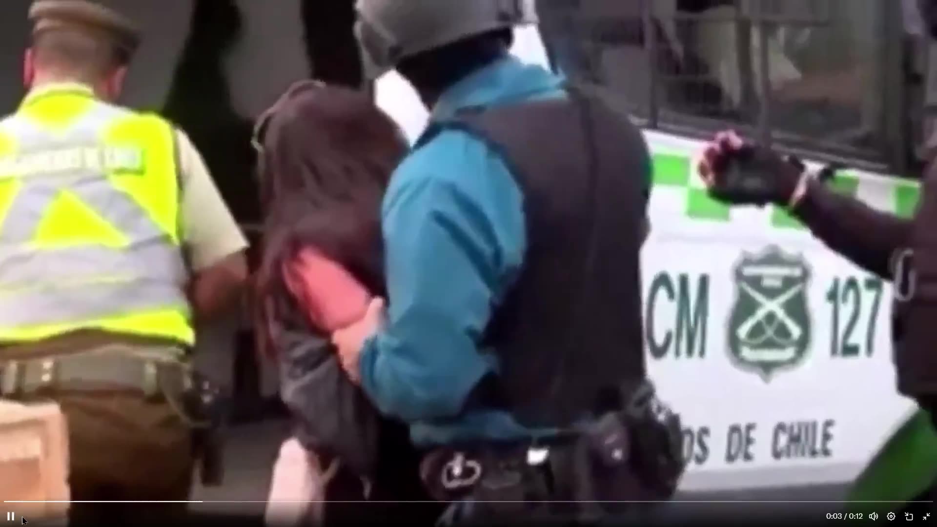 Holy Cow: She took the cops gun and starting shooting - 12 sec clip