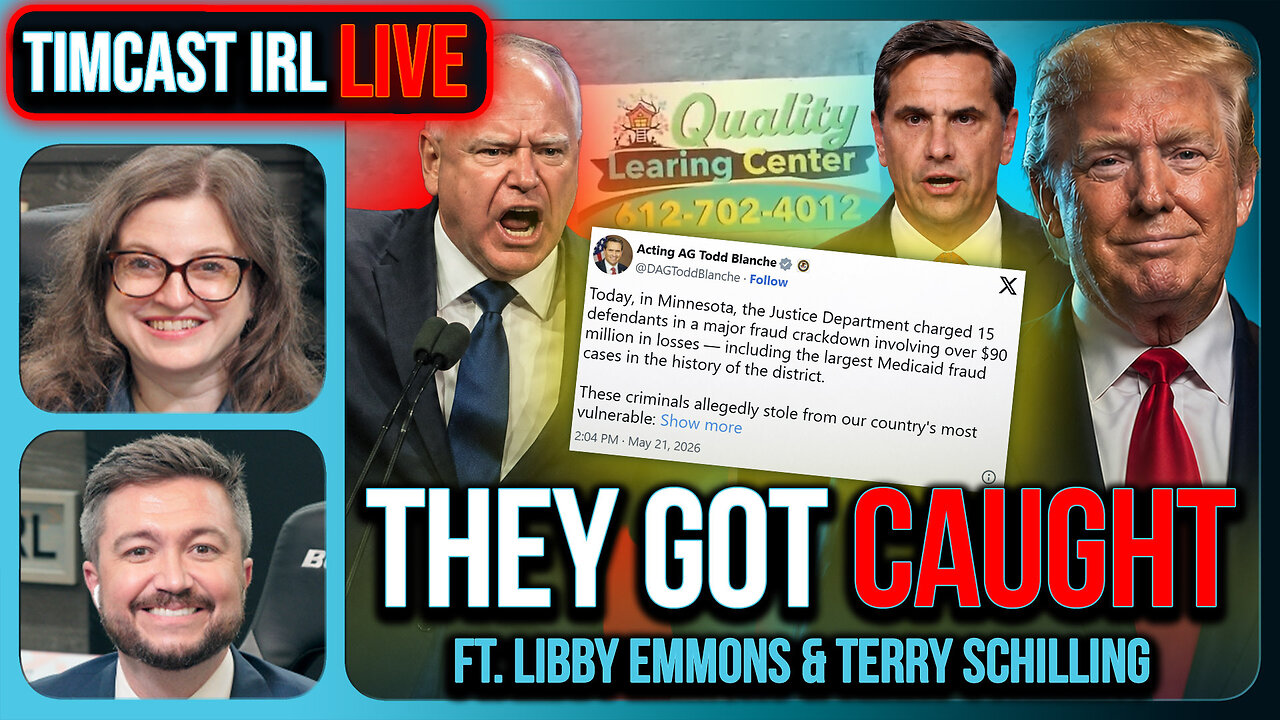 Minnesota Fraud SHUT DOWN, DOJ CHARGES 15 People In $90M Scheme | Timcast IRL