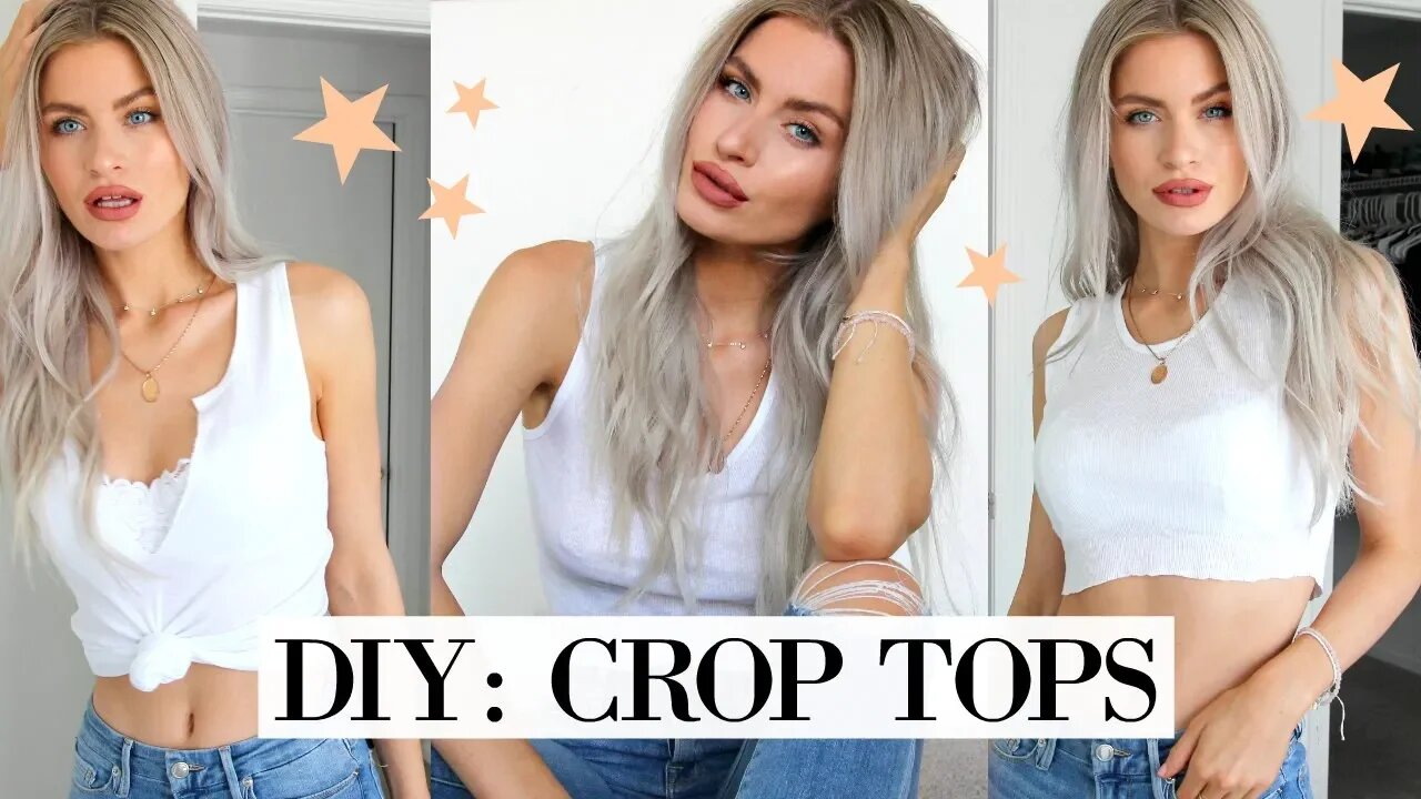 DIY Crop Tops Out of Tank Tops - Easy and Quick Fashion Tutorial by Lyss Ryann | KYZ TV