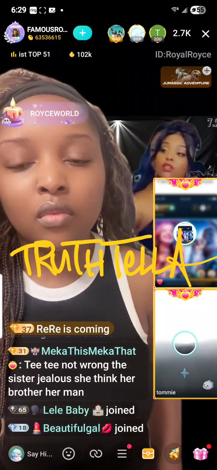 BIG YAYO & HIS SISTER VS. PRETTY TEETEE BANGOUT ON FAMOUS ROYCE LIVE