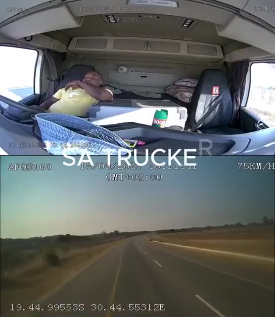A shocking dashcam video has emerged online showing a Zimbabwean truck...