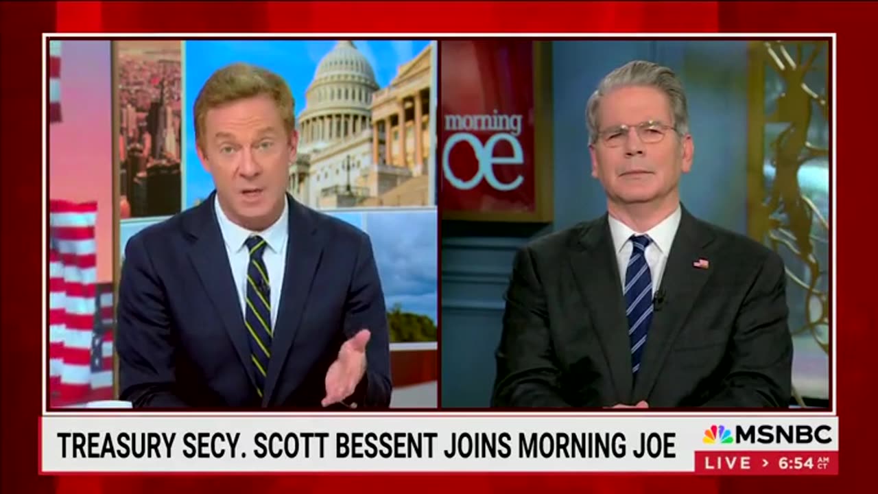Scott Bessent Swats Down MSNBC Hosts Gotcha Questions On Fed Chair