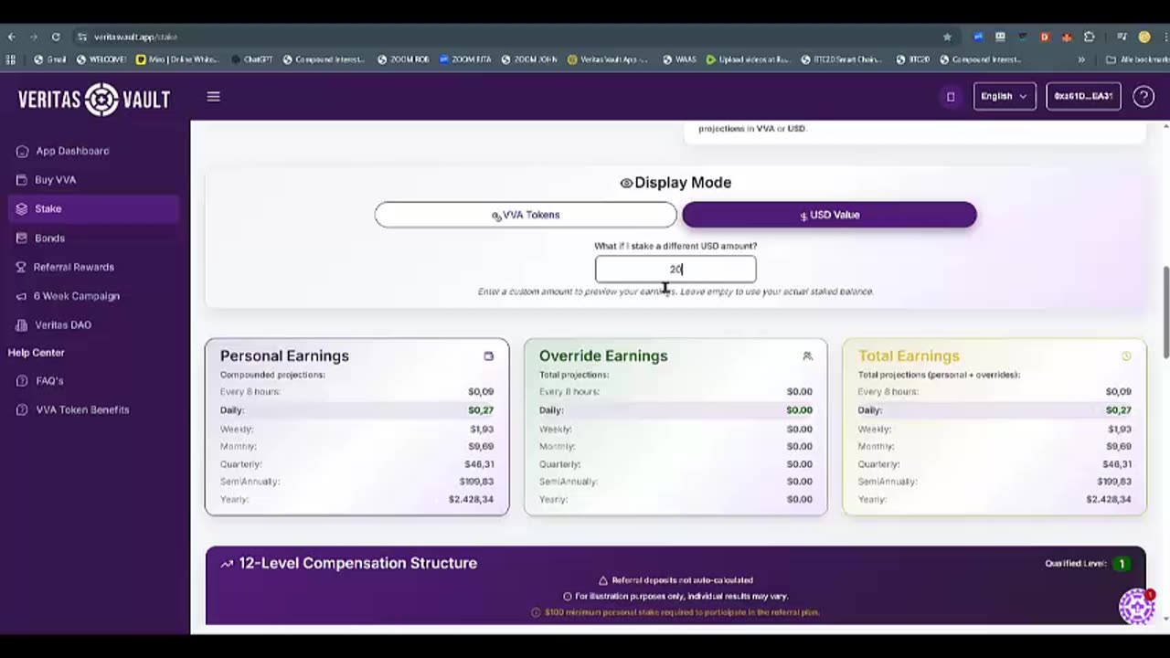 VERITAS VAULT NEDERLAND (beste demo) AUTOMATISCHE CRYPTO STAKING WINST (002) TOP TEAM ROB BUSER