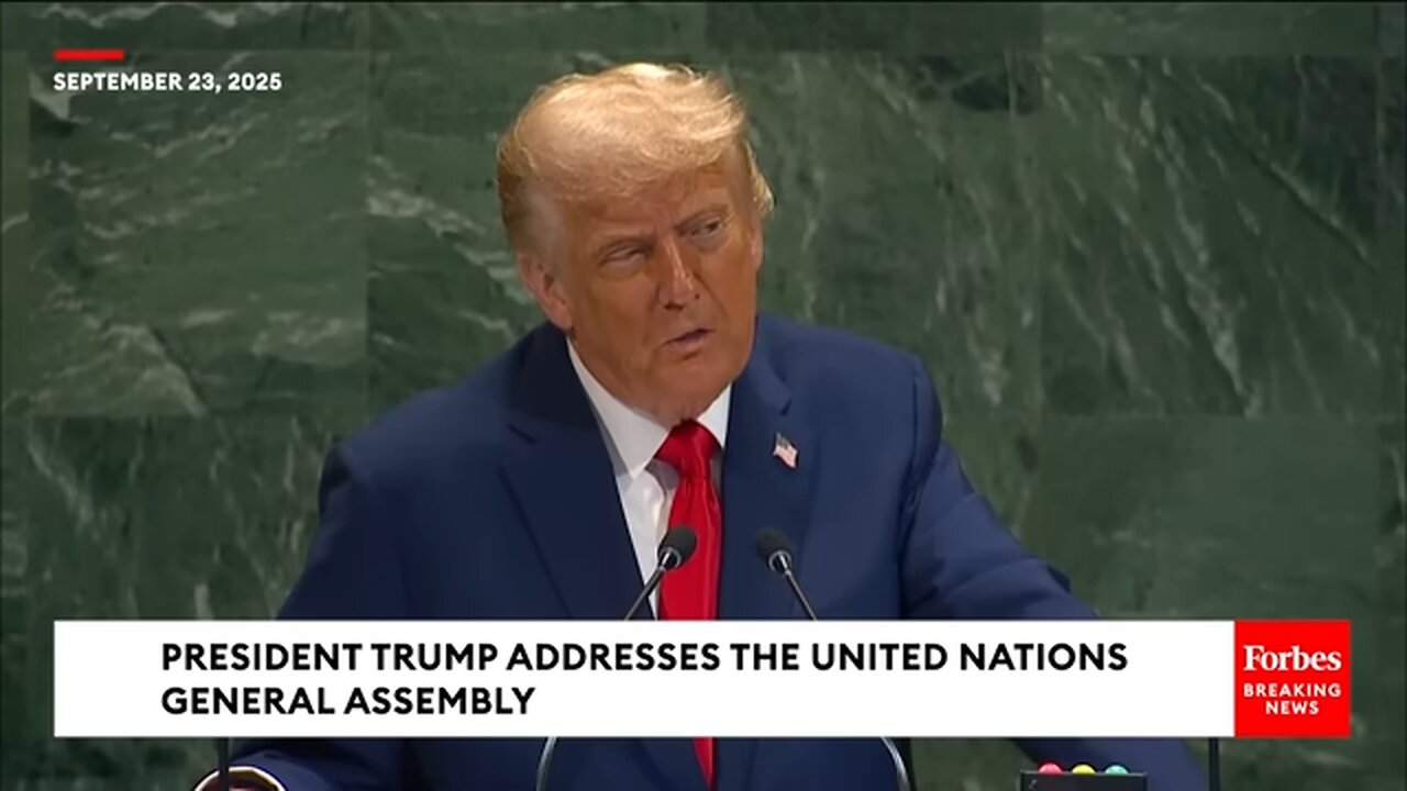 JUST IN: Trump Rails Against Globalist Migration Agenda During Hardline UNGA Speech
