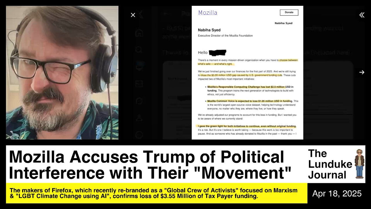 Mozilla Accuses Trump of Political Interference with Their Movement