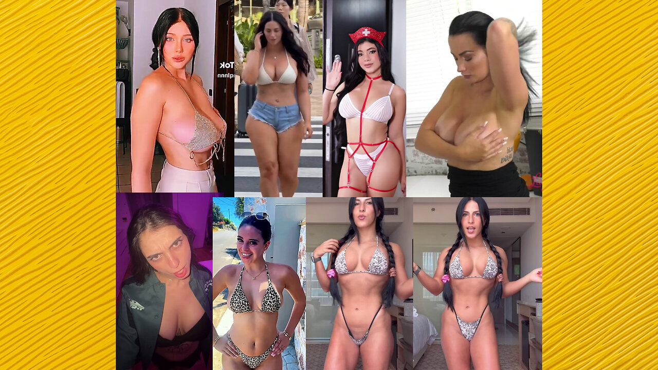 Huge Boobs / No Bra / Hard Nipples 63 - Big bank tiktok challenge ❤️‍ClipchampGirls 2025