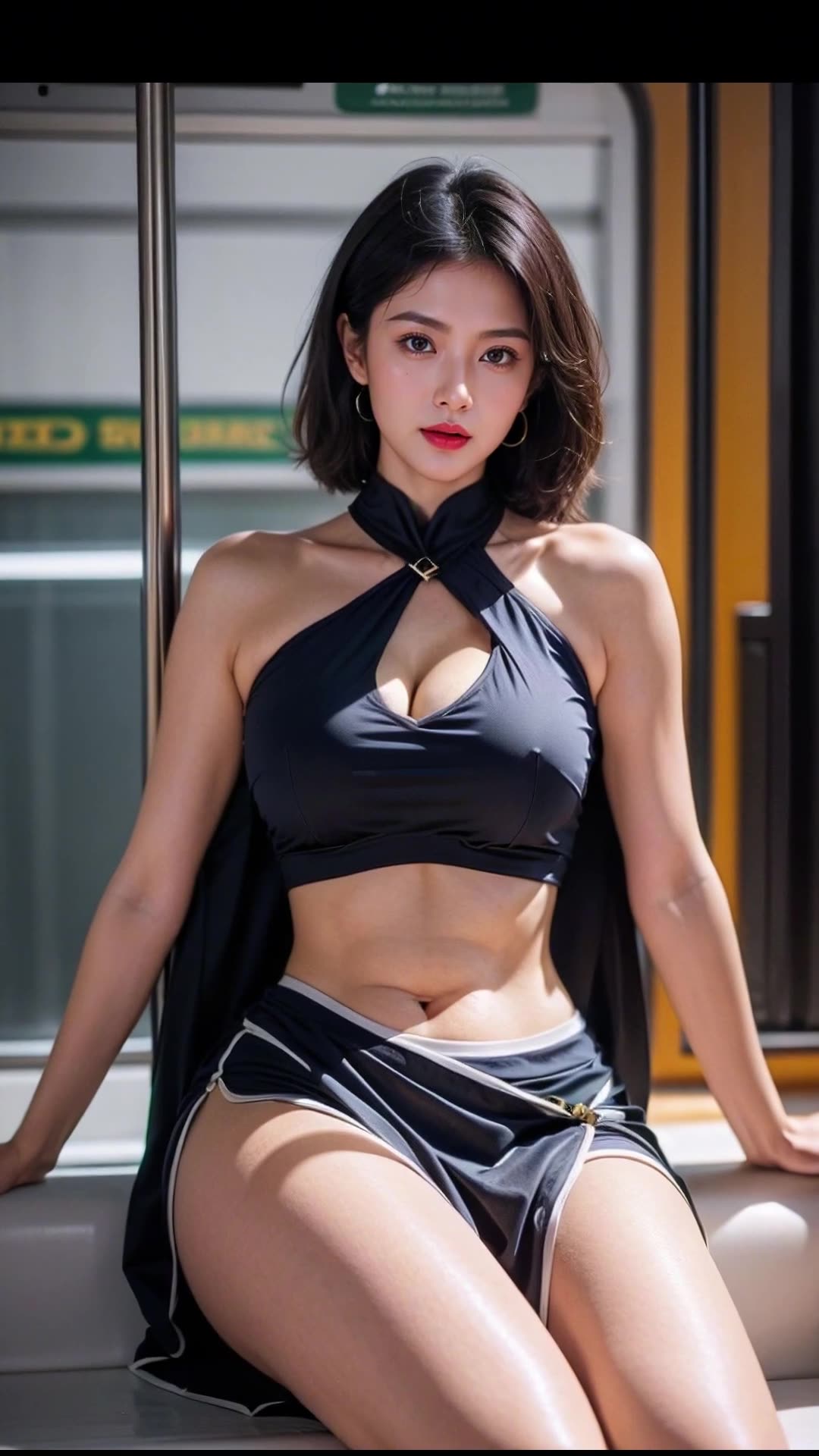 [4K AI girl]Lady on the subway#지하철의 여인#地下鉄の女性#lookbooks#ai#