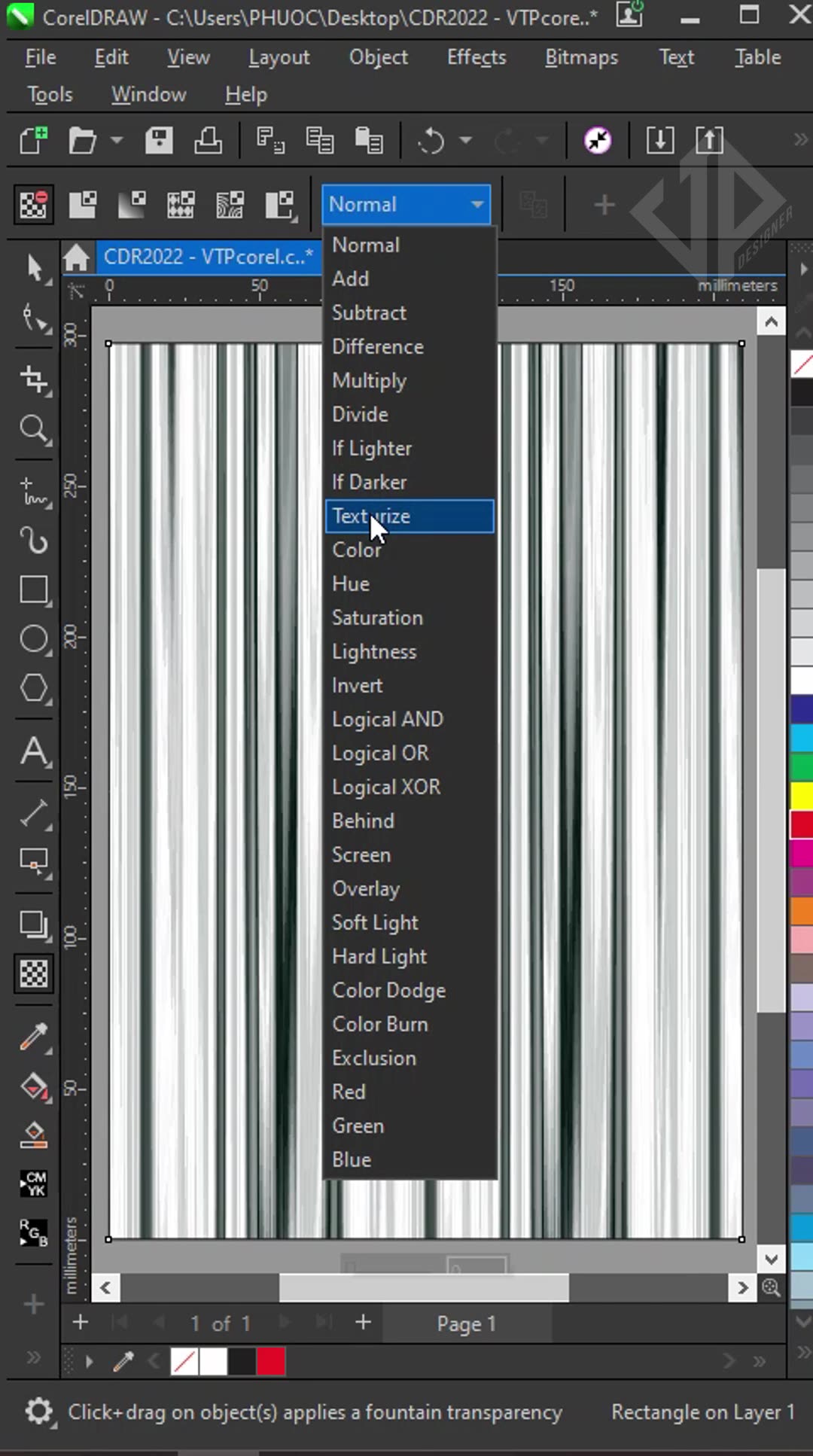 How to create a quick stage curtain effect using CorelDraw
