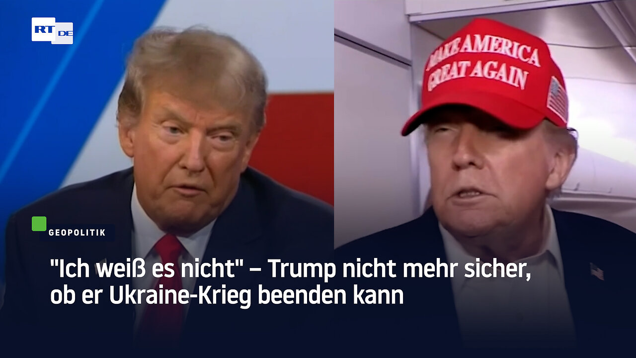 Ich weiß es nicht – Trump nicht mehr sicher, ob er Ukraine-Krieg beenden kann