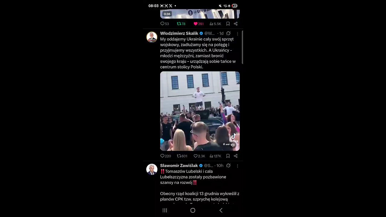 Ukrainians partying in Poland instead of defending their country ?