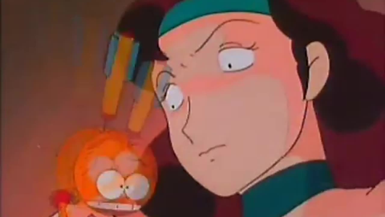 Urusei Yatsura - 05 F/f ep 35 dart accident spanking scene