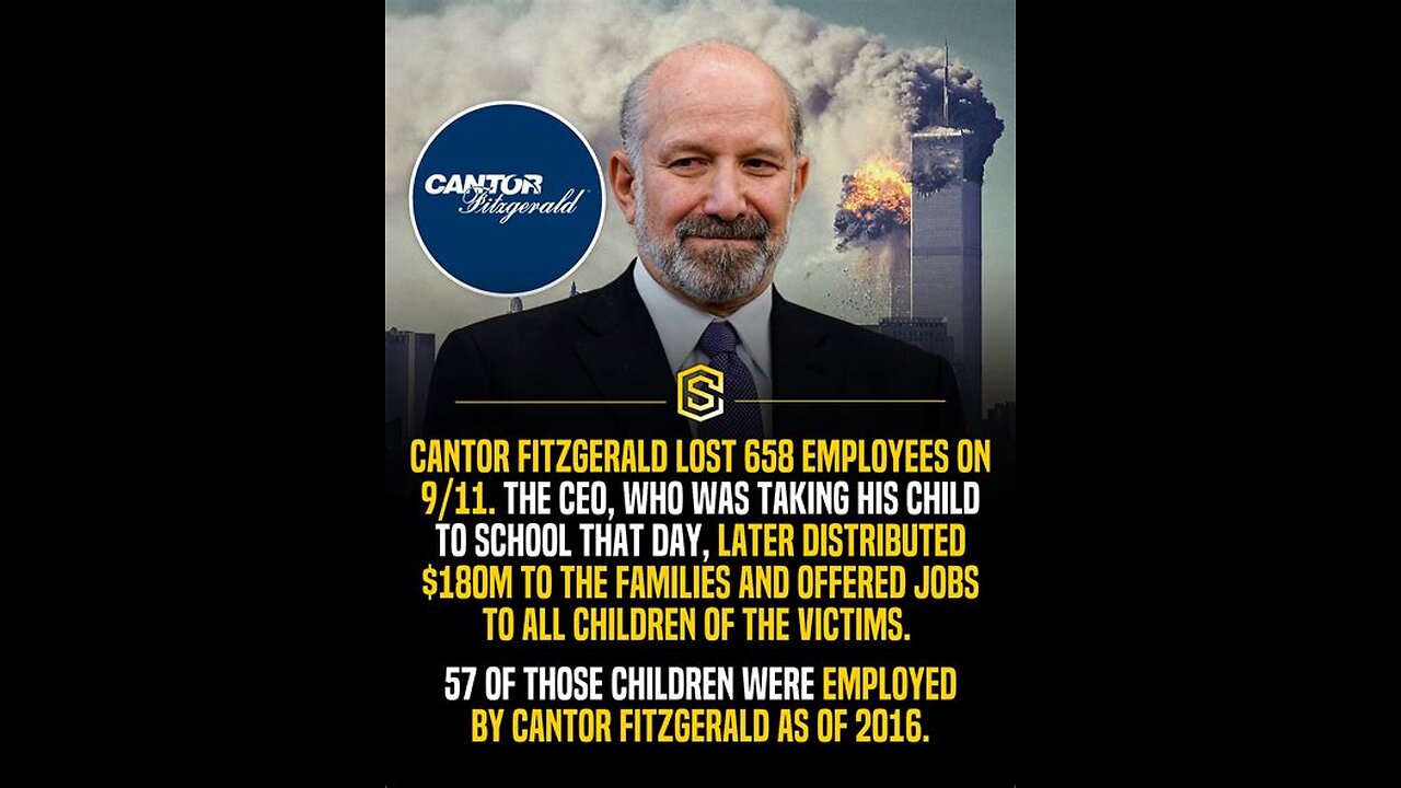 911 Cantor Fitzgerald Partner says, My government is the ENEMY