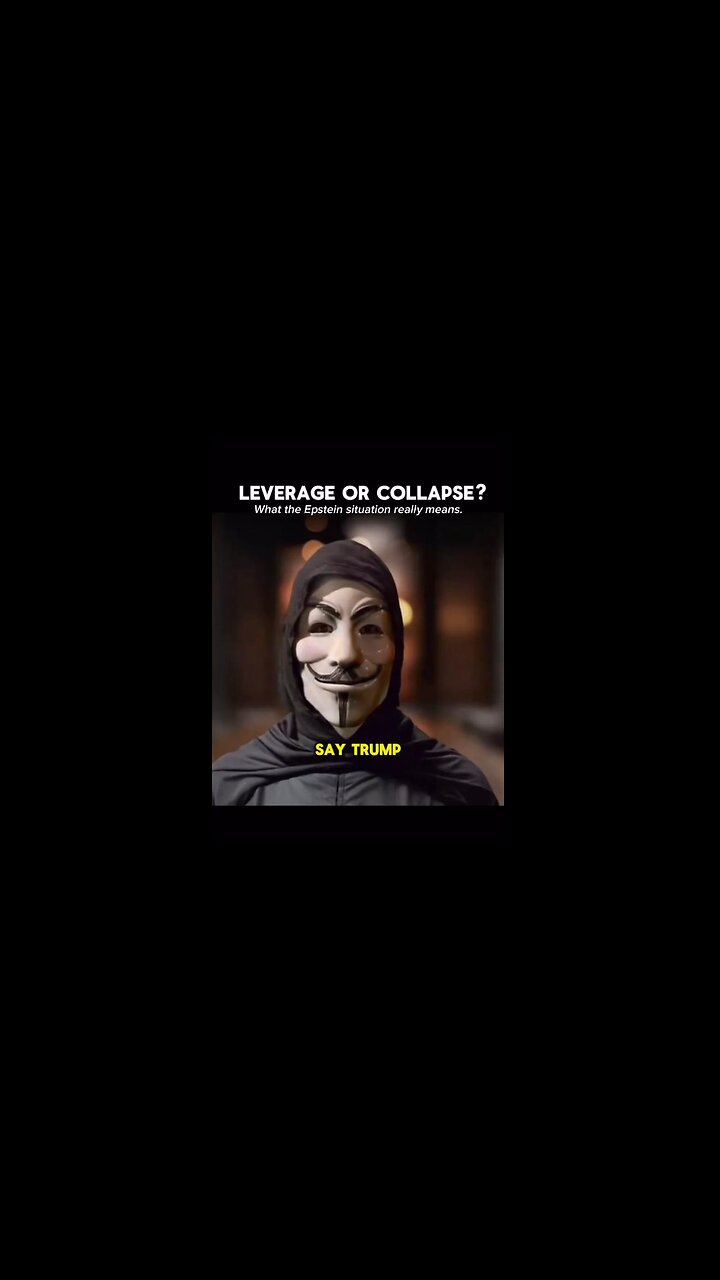 Leverage or Collapse? What the Epstein Situation Really Means ~ By Anonymous 7.12.25