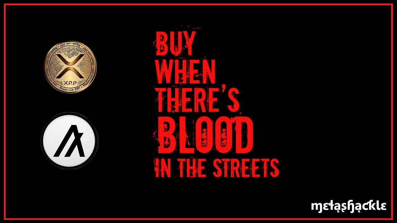 Buy When Theres Blood in the Streets! 🩸#ALGO And #XRP 💥