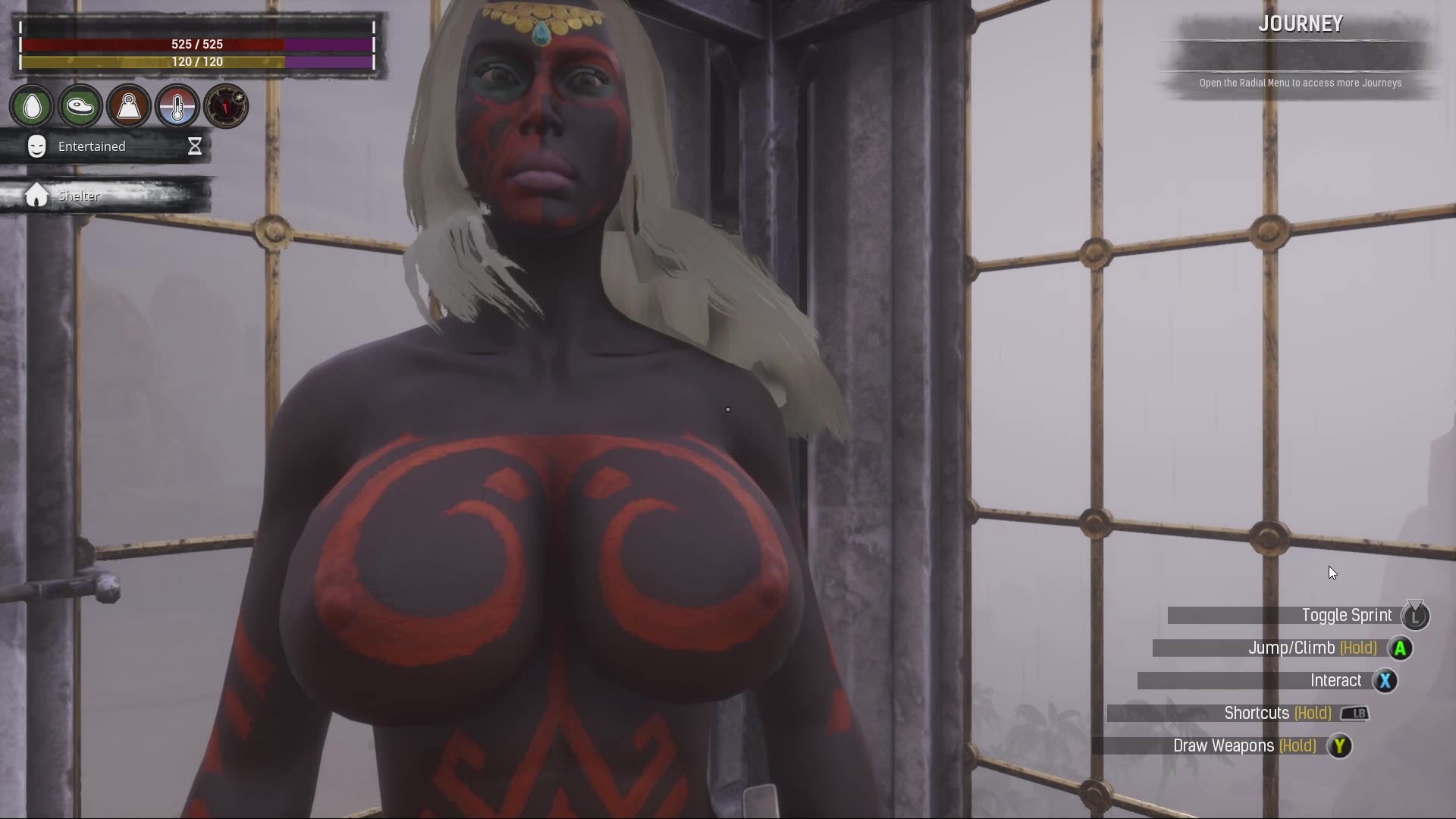 Conan Exiles naked purge day busty boobs breast expansion huge tits