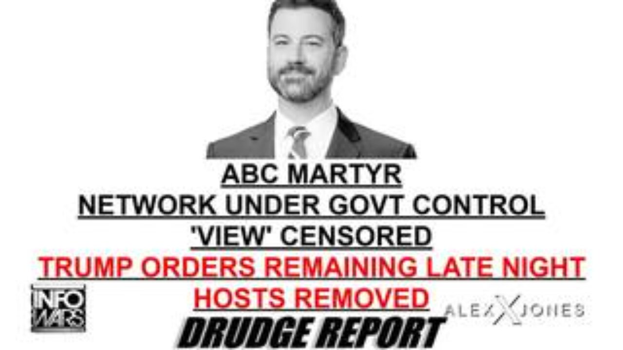 Why Jimmy Kimmel & Stephen Colbert Got Canceled After Celebrating Censorship Of Alex Jones