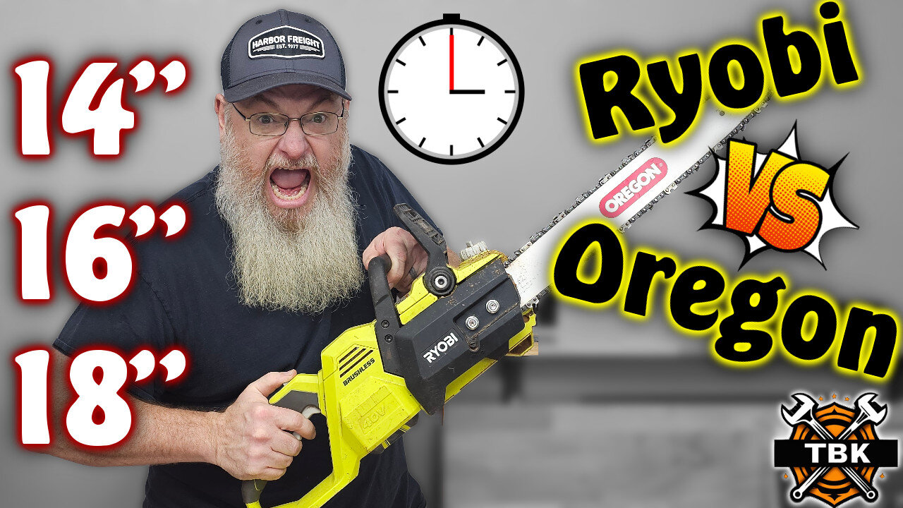 Ryobi 40V Chainsaw: Can It Run an 18 Oregon Bar? (14, 16 & 18 inch tested!)