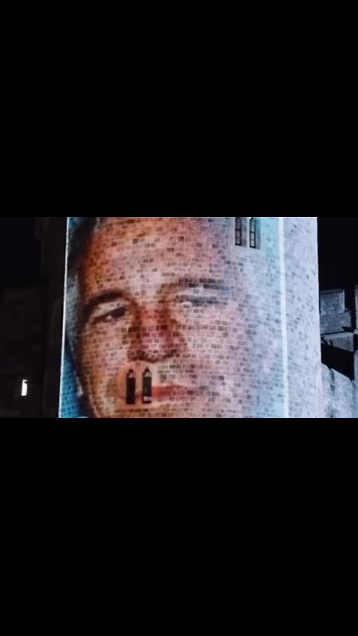 The Whole Trump and Epstein Story Projected On Windsor Castle