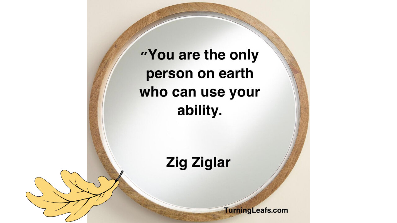 You are the only ...