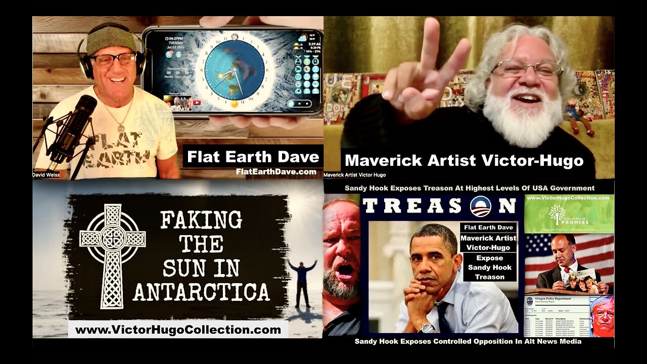 Flat Earth Dave Victor Hugo Antarctica Will Duffy Final Experiment Sandy Hook Alex Jones Jim Fetzer