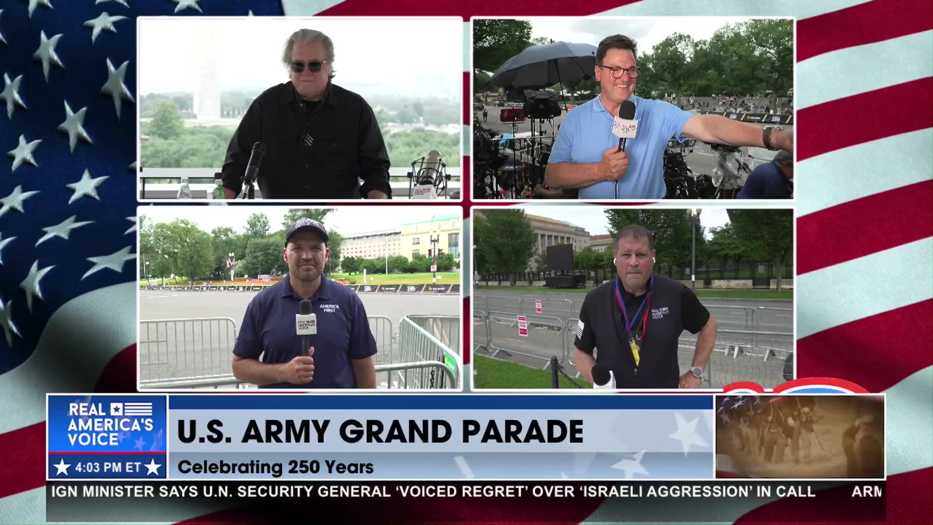 LIVE AT ARMY 250TH PARADE