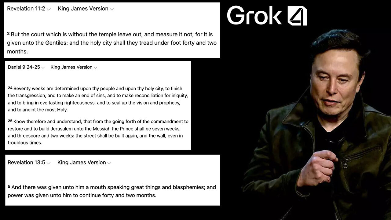 Grok | “Our AI Grok is modeled after the Hitchhikers Guide to the Galaxy, which is one of my favorite books. - Elon Musk + What Is the Connection Between 42, 69, Grok and Biblical Prophecy (Daniel 9:25, Rev 11:2 & Rev 13:5)