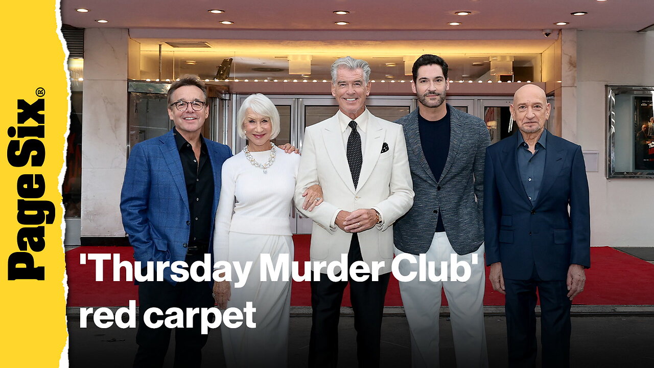 Thursday Murder Club red carpet: Pierce Brosnan, Helen Mirren, more
