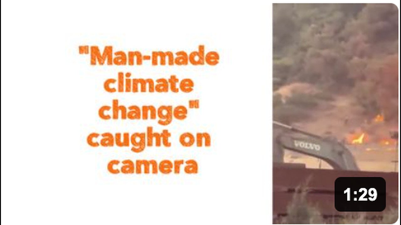 Man-made climate change caught on camera. 🙄