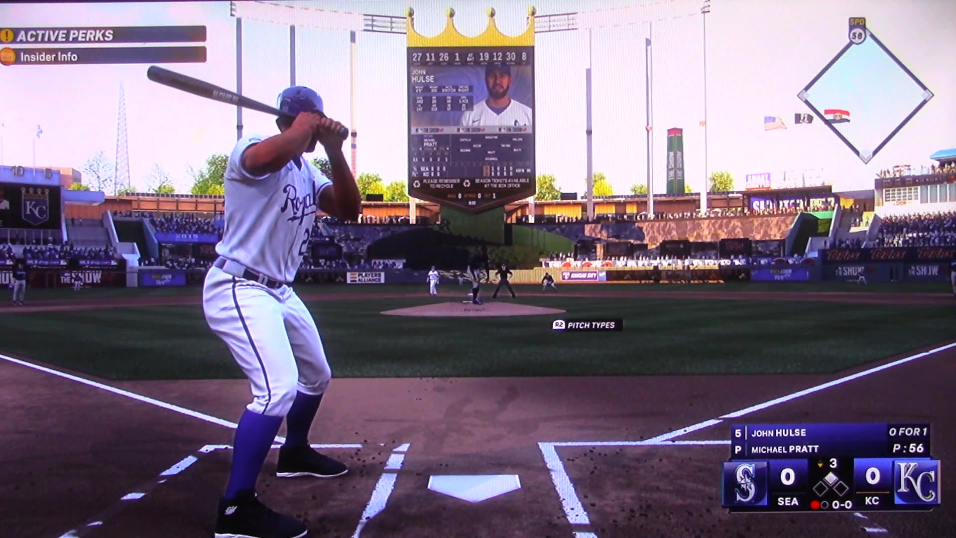 MLB The Show: Kansas City Royals vs Seattle Mariners (S21 G75)