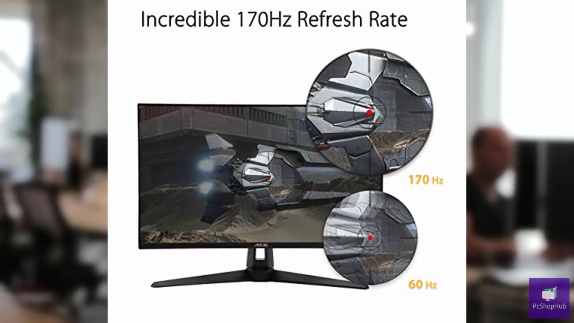 ASUS TUF Gaming 27 2K HDR Monitor (VG27AQ1A) - QHD (2560 x 1440), IPS, 170Hz (S