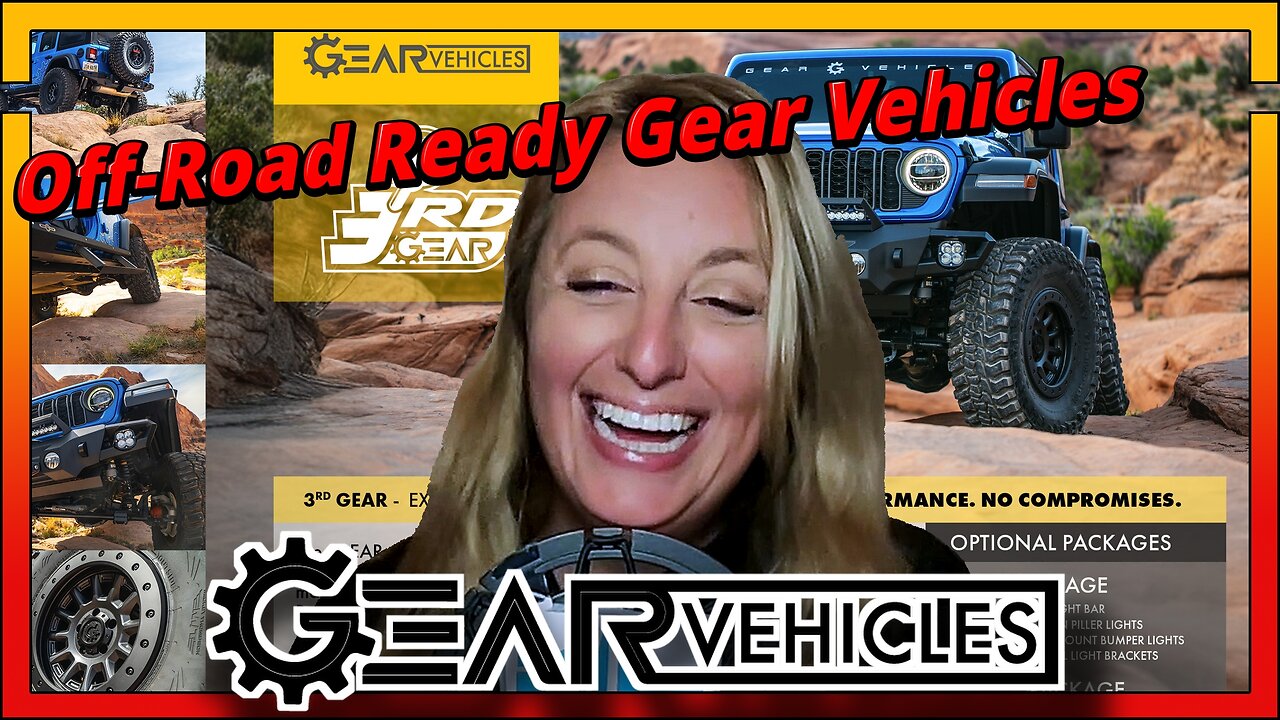 Off-Road Ready Natalie on Gear Vehicles and Jeep Invasion Adventures