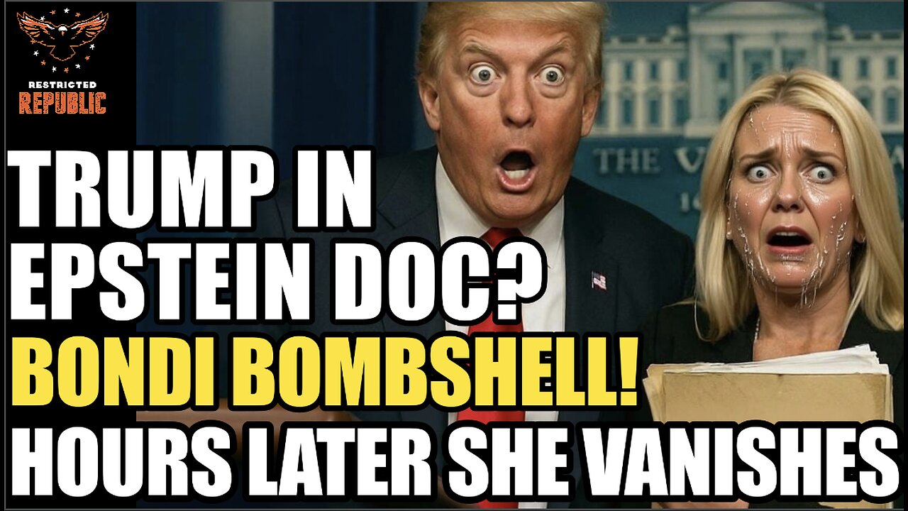 WTH!? Trump In Epstein Files? Bondi Bombshell! Hours Later She Vanishes Due To Issue!