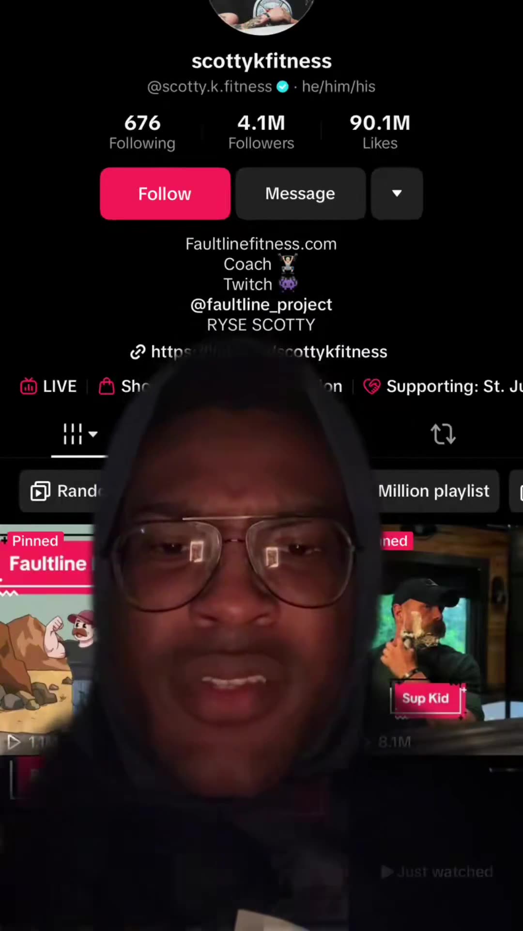 Scotty Fitness has 4.1 million followers on TikTok estimated making over $30k per