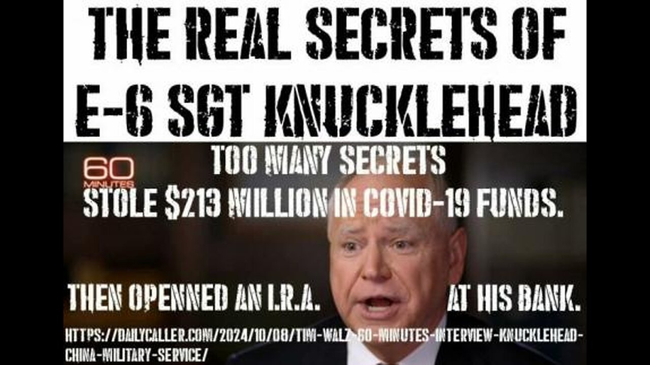 $100M Housing FRAUD Exposed in liberal democrat tim walz Minnesota as expected nobody goes to jail