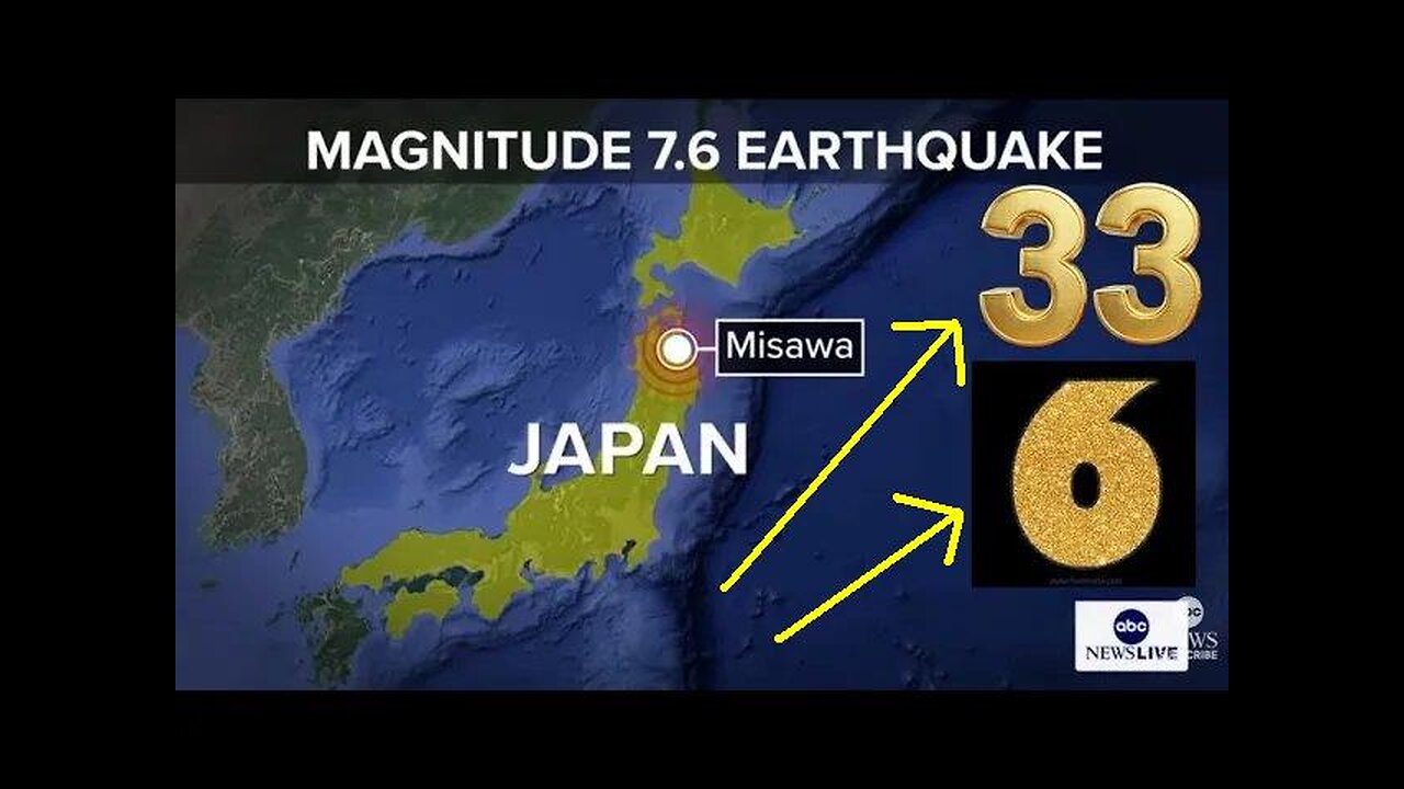 7grainsofsalt: Psyop ABC News Reporting on the 6 and 33 Earthquake in Japan!