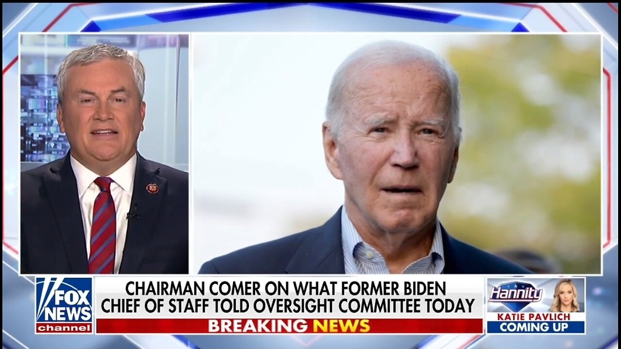 Rep Comer: Bidens Chief of Staff ADMITTED Bidens Decline
