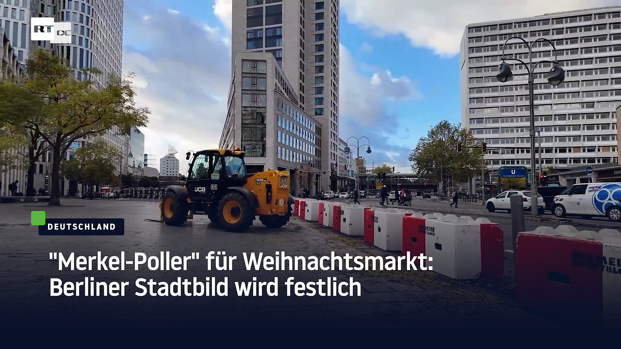 Merkel-Poller für Weihnachtsmarkt: Berliner Stadtbild wird festlich