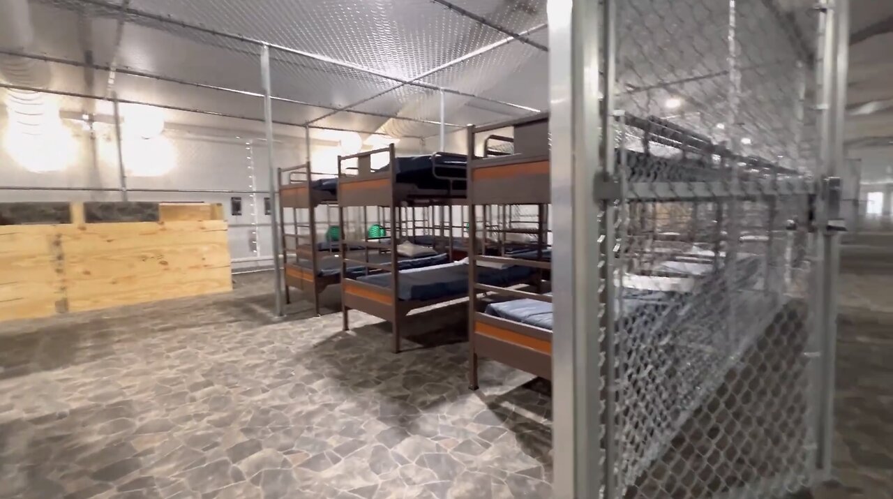 VIEW OF ALLIGATOR ALCATRAZ🧛♂️🧟♂️🥷🏣🐊📸DETENTION CENTER IN OCHOPEE FLORIDA🏝️🌊🏄♀️💫