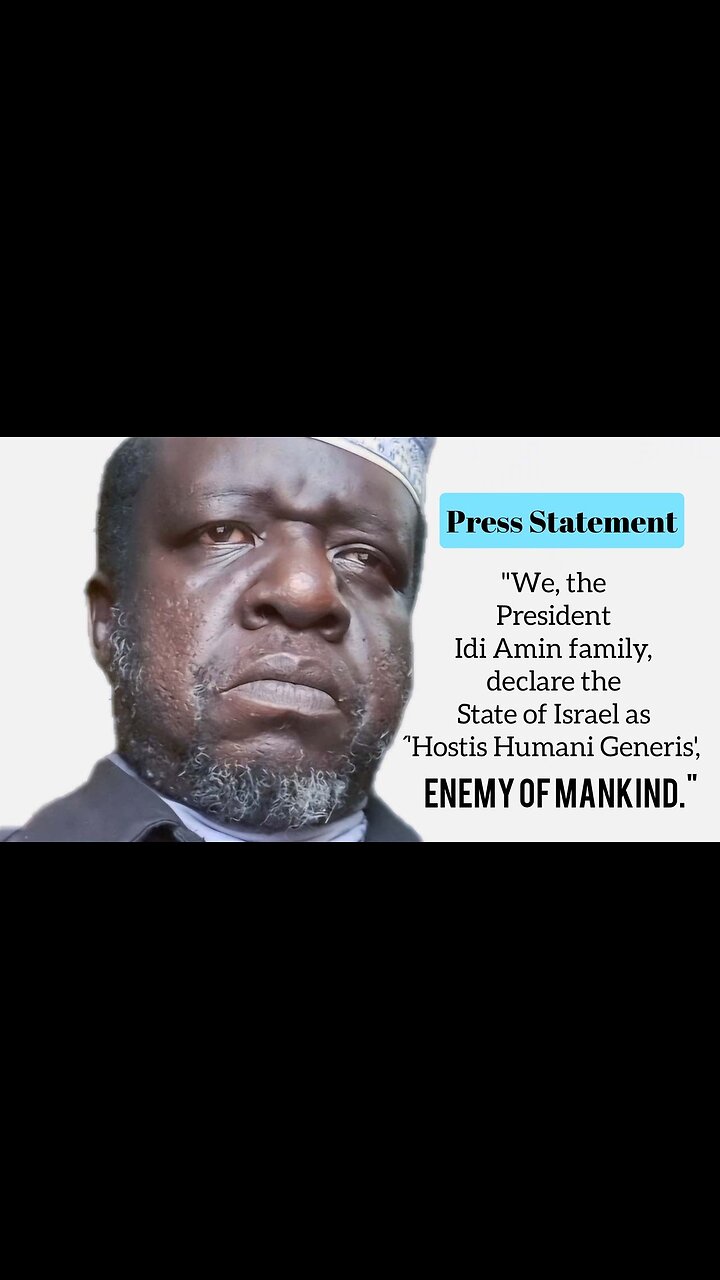 Lumumba Amin (son of Idi Amin) warns the American & European people about Israels Coup ✡