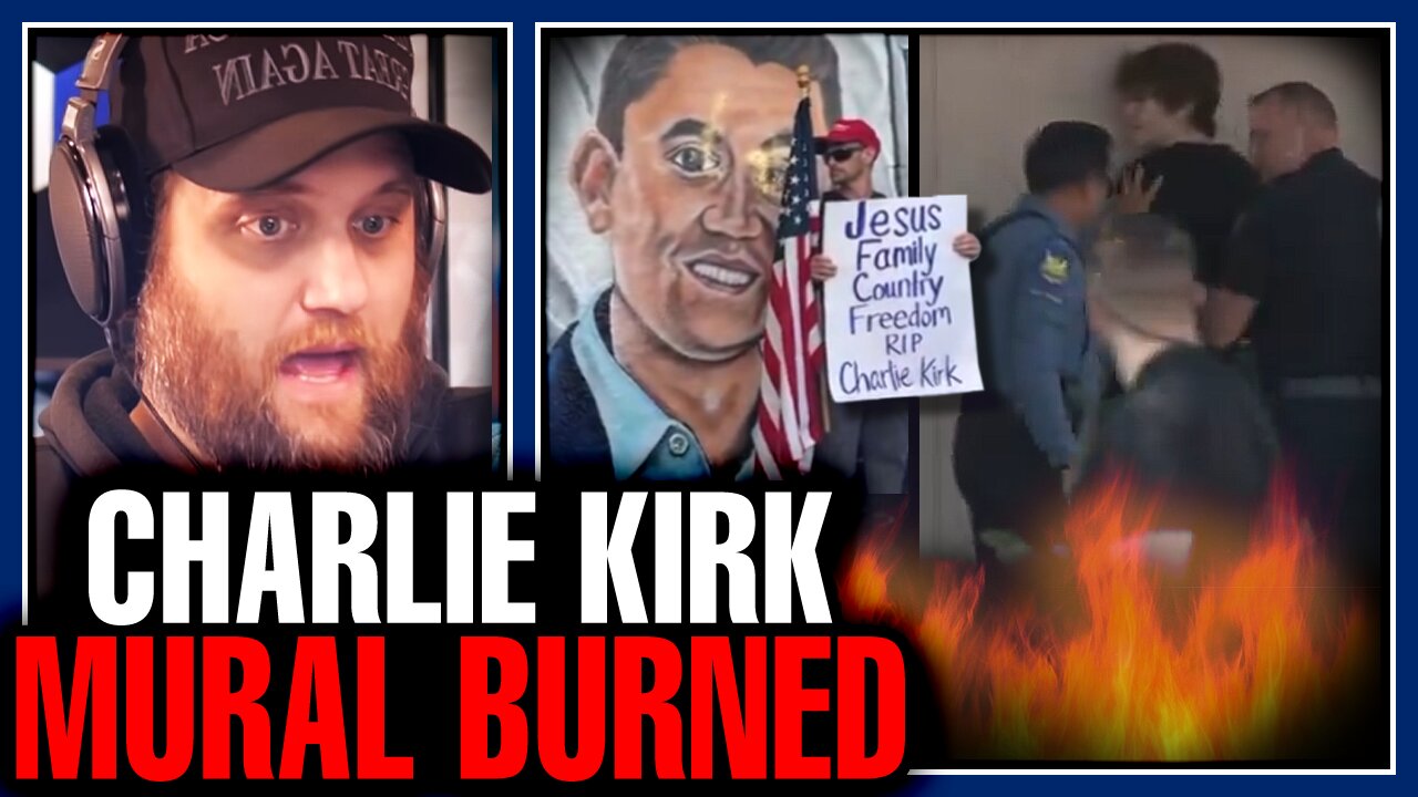 Charlie Kirk Mural BURNED By Unhinged Liberals! Familys Home Nearly Caught Fire With 5 Kids Inside!