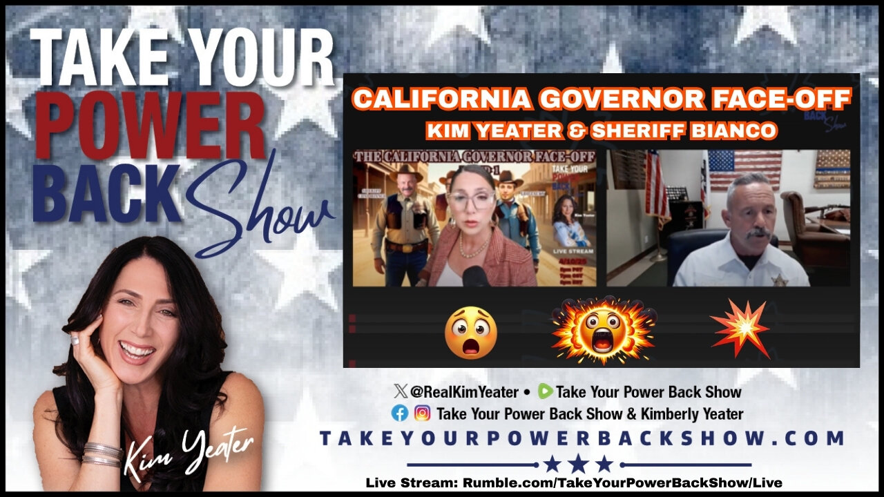 TAKE OUR CALIFORNIA BACK – and Round 6 of the epic Take Your Power Back California Governor Face-Off is your battle cry!