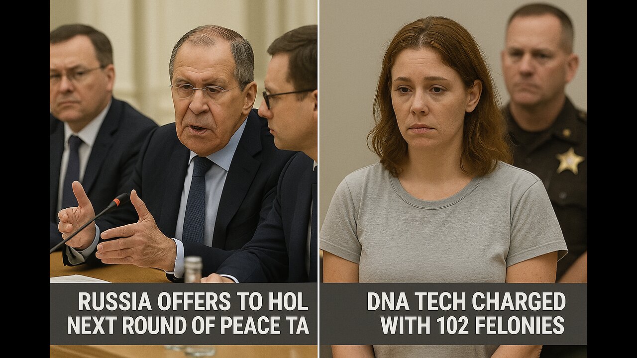 Russia offers to hold the next round of peace talks,A DNA tech charged with 102 felonies