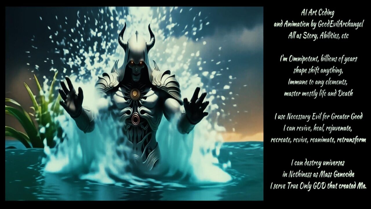 God of Death said: Let it be Water, Plants | GoodEvilArchangels Animation AI Coding